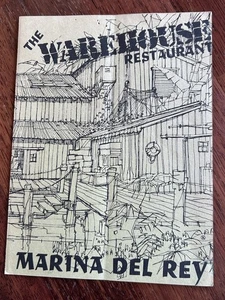 The Warehouse Restaurant Menu 1970’s Marina Del Rey Tiki Interest - Picture 1 of 3
