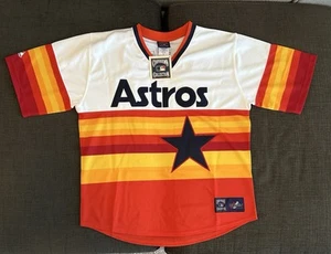 Majestic Authentic Houston Astros Jeff Bagwell Retro Throwback Jersey Men’s Sz M - Picture 1 of 5