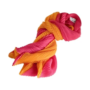 Bufanda/estola bicolor Pleats Please Issey Miyake en buen estado (PP34AD376) en pi - Imagen 1 de 8