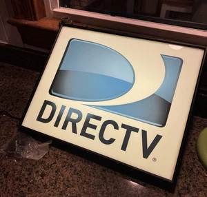 Direct TV Händler beleuchtetes elektrisches hintergrundbeleuchtetes Schild mit Licht 20” x 16” NEU getestet - Bild 1 von 6
