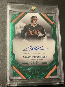 Adley Rutschman 2025 Topps Tier One #T1A-AR Green /25 Auto Book Ends Last 1 - Bild 1 von 2