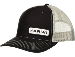 Ariat Mens Richardson 112 Adjustable Snapback Trucker Hat (Black/Grey) - Picture 1 of 4