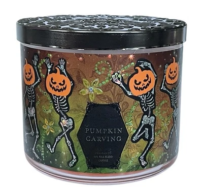 Bath & Body Works PUMPKIN CARVING Large 3-Wick Jar Candle 14.5 oz - Image 1 of 2