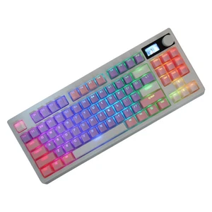 Gaming Keyboard USB Wired 3 Mode Connectivity 16 Lighting Effects Hot Swappa NEW - Afbeelding 1 van 12
