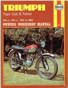 TRIUMPH T20 TIGER CUB & T15 TERRIER ( 1952 - 1968 ) MANUALE OFFICINA PROPRIETARI - Foto 1 di 1
