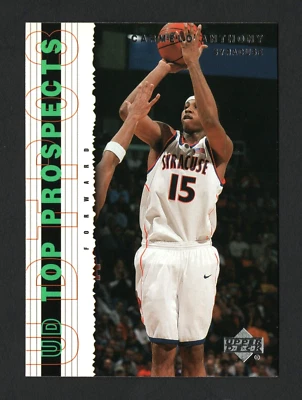 2003-04 Upper Deck Top Prospects Card #5 Carmelo Anthony – Syracuse  A2027 - Image 1 of 2