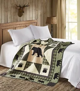 Virah Bella - Bear Star - Lightweight Quilted Throw Blanket 50"x60" - Picture 1 of 4