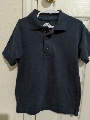 Dickies Boys Navy Blue Short Sleeve School Uniform Shirt Top Size M 5/6 - Image 1 of 4