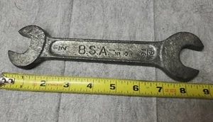 Vintage BSA Motorcycle Toolkit Spanner Wrench No. 10 - Foto 1 di 3