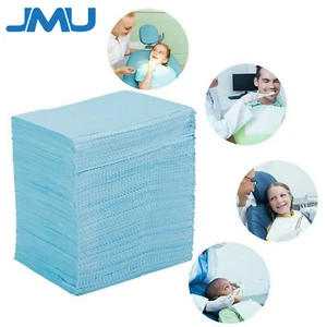 JMU Dental Patient Bibs Blue Disposable Medical Tattoo Towel Waterproof 13"x18" - Picture 1 of 12