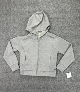 Gaiam Girls Hudson Gray Flint Heather Zipper Hoodie Size Small 7 Butter Soft - Picture 1 of 14