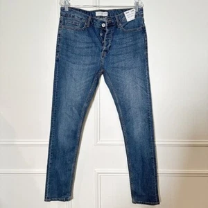 NEW Topman Men's Stretch Slim Jeans W34 L32 - Picture 1 of 5