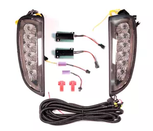 PORSCHE 957 CAYENNE 2006 - 2010 LED DRL AND TURN LIGHTS SMOKE LAMP SET V-130616 - Picture 1 of 19