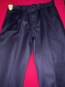 Ancien pantalon bleu de travail coton Roquette & fils jamais porté N° 4 - Imagen 1 de 6