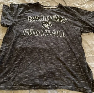 OAKLAND RAIDERS Football NFL Athletic Fanatics LARGE Black Shirt NFL Free Ship - Picture 1 of 2