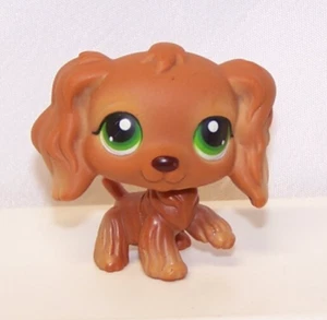 Littlest Pet Shop Authentic 252 Cinnamon Brown Cocker Spaniel Green Eyes CLEAN!! - Picture 1 of 6