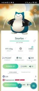 Non Shiny Snorlax wearing a studded jacket ✨Pokemon GO✨ - Picture 1 of 1