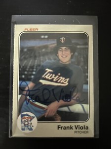 Frank Viola Signed 1983 Fleer #625 RC (JSA) Rookie Card MINT PERFECTLY CENTERED!