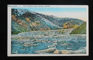 Postal del glaciar Taku de la década de 1910 cerca de Juneau AK Alaska - Imagen 1 de 1