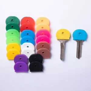 10pcs Fashion Multi Color Rubber Soft Key Locks Key Cap Key Cover - Picture 1 of 12