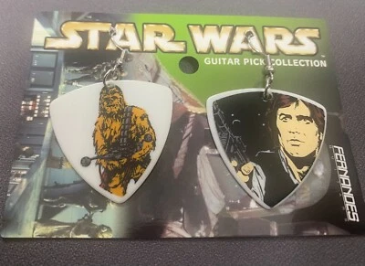 Pendientes de guitarra Star Wars Chewbacca y Han Solo Foto 1 de 4