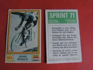 N 224 GERRIT SCHULTE PANINI SPRINT 71 CYCLISME RADFAHREN WIELRIJDER CICLISMO - Imagen 1 de 1