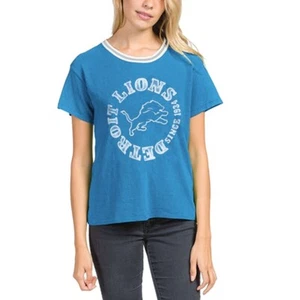 Junk Food Womens NFL Detroit Lions Football Kick Off Shirt New S, 2XL - Picture 1 of 5