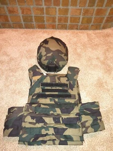 Airsoft Gear Re-fabricated helmet and plate carrier - Picture 1 of 4