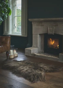 Natural Rusty Brown Icelandic Sheepskin Premium Long Wool Luxury Super Soft Hide - Picture 1 of 1
