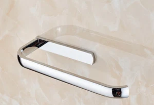 Portasciugamani singolo da parete cromato lucido accessori bagno mba834 - Foto 1 di 4