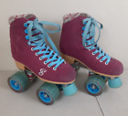 Patins à roulettes pour femmes Candi Girl Taille 3 rouge baie rose framboise daim