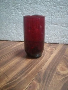 Vtg. Anchor Hocking Royal Ruby Red 5” Roly Poly Juice Glass Tumbler - Picture 1 of 6