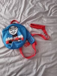 Boys Thomas the Tank Engine Blue Toddler Backpack With Reins 