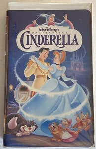 Rare Walt Disney Masterpiece Cinderella 1995 VHS #5265 Clamshell w Inserts EXC - Picture 1 of 12