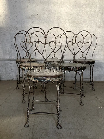 TWISTED HEART ¤¤¤ A SET OF 6 EARLY 1900s ICE CREAM PARLO Cover