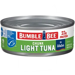 Bumble Bee Chunk Light Tuna 🥪 In Water, 5 oz Cans (Pack of 4) - Picture 1 of 4