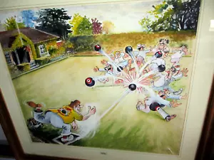 DANNY BYRNE - ORIGINAL LARGE CARTOON - LISTED AND HIGHLY ACCLAIMED ARTIST - Picture 1 of 12