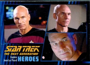Star Trek The Next Generation Heroes And Villains Complete 100 Card Base Set - Picture 1 of 1
