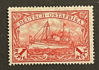 Travelstamps: Germany German East Africa Stamps 1r Kaiser’s Yacht mint OG H WMK - Image 1 of 4
