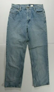Eddie Bauer Vintage Women's 90's Tapered Leg Distressed Blue Jeans Size 8 - Picture 1 of 7