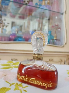 VTG 1940s CORDED Figural Hattie Carnegie CARNEGIE BLUE Real Perfume 1 Oz Splash - Picture 1 of 12