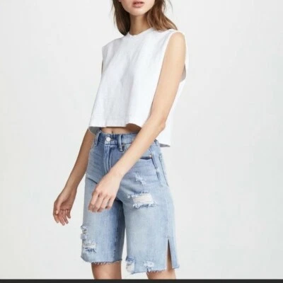 女式 Habitual High Rise 百慕大清漆短裤 24 码 — 第 1/4 张图片