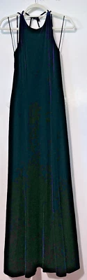 VTG Cache velvet gown size 6 Dark Blue halter style Hollywood glam royal Y2K - Image 1 of 4