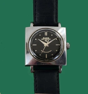 Reloj ELGIN Shockmaster Vintage Años 60 Automático Acero Inoxidable Hombre Talla Mediana - Imagen 1 de 9
