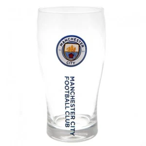 Vidrio de pinta de tulipán Manchester City FC regalo de Navidad y cumpleaños ideas fanático - Imagen 1 de 3