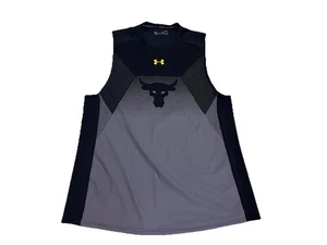 Herren Under Armour Project Rock Vanish ärmelloses Shirt Größe XL The Rock Bull - Bild 1 von 5