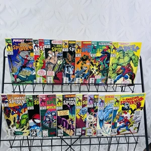 Amazing Spider-Man 367-368 370-372 376-377 381-387 389 Lot Vs Hulk - Picture 1 of 7