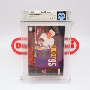 SNES Super Nintendo BRETT HULL HOCKEY '95 1995 - WATA GRADED 9.4 A NEW & Sealed! - Picture 1 of 12