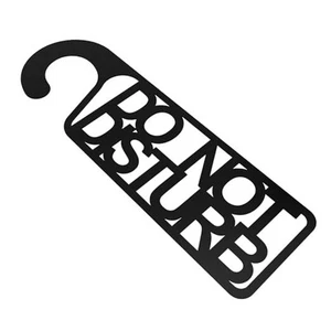 Paquete de 1 letrero de suspensión de puerta de metal para oficina hogar - Imagen 1 de 8