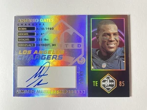 2023 Panini Limited NFL Gold Spotlight Limited Membership AUTO Antonio Gates /49 - Bild 1 von 2